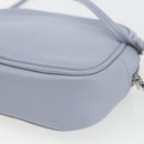 SAINT LAURENT Blogger Umhängetasche Leder Hellblau Silber Original 161598-16