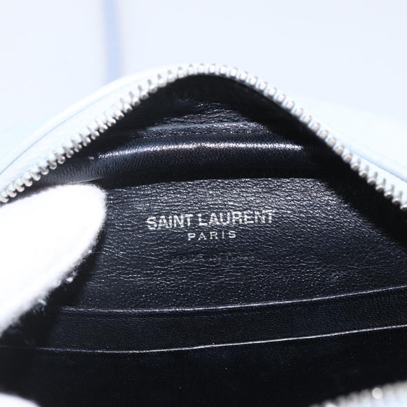 SAINT LAURENT Blogger Umhängetasche Leder Hellblau Silber Original 161598