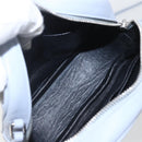 SAINT LAURENT Blogger Umhängetasche Leder Hellblau Silber Original 161598-11