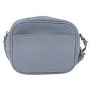 SAINT LAURENT Blogger Umhängetasche Leder Hellblau Silber Original 161598-2