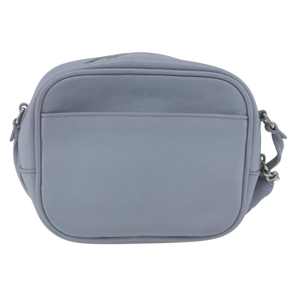SAINT LAURENT Blogger Umhängetasche Leder Hellblau Silber Original 161598