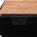 Salvatore Ferragamo Gancini Hand Bag Suede 2way Beige Gold Auth 161599-12