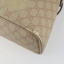 GUCCI GG Supreme Tote Bag PVC 2way Beige Gold 353440 Auth 161600-17