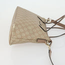 GUCCI GG Supreme Tote Bag PVC 2way Beige Gold 353440 Auth 161600-3