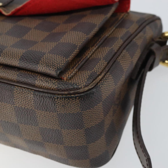 LOUIS VUITTON Damier Ebene Ravello GM Schultertasche N60006 LV Auth 161605