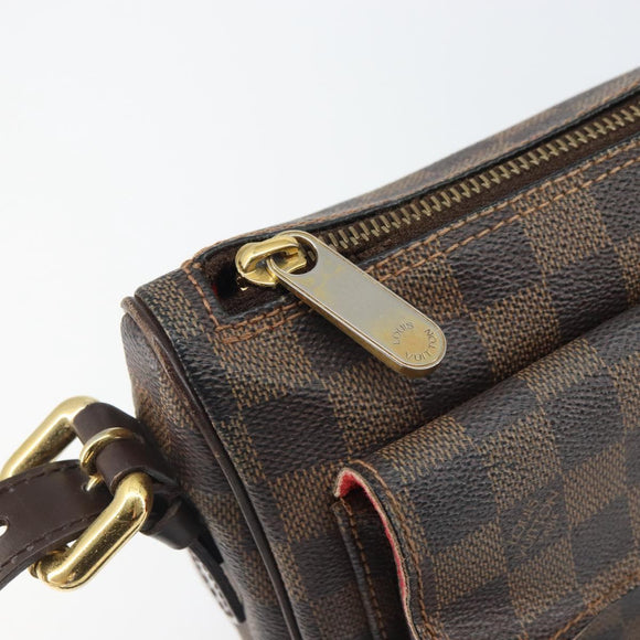LOUIS VUITTON Damier Ebene Ravello GM Schultertasche N60006 LV Auth 161605