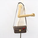 LOUIS VUITTON Damier Ebene Ravello GM Schultertasche N60006 LV Auth 161605-23