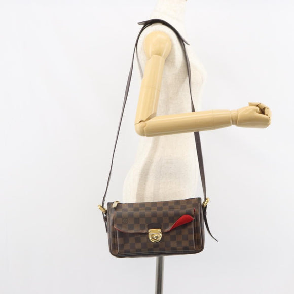 LOUIS VUITTON Damier Ebene Ravello GM Schultertasche N60006 LV Auth 161605