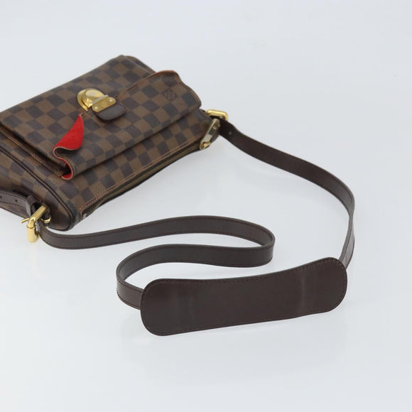 LOUIS VUITTON Damier Ebene Ravello GM Schultertasche N60006 LV Auth 161605