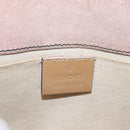 GUCCI Horsebit Chain Emily Shoulder Bag Enamel Beige Gold 283063 Auth 161607-17