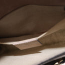 GUCCI Horsebit Chain Emily Shoulder Bag Enamel Beige Gold 283063 Auth 161607-21
