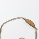 GUCCI Horsebit Chain Emily Shoulder Bag Enamel Beige Gold 283063 Auth 161607-8