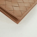 BOTTEGA VENETA INTRECCIATO Card Case Leather Beige Auth 161610V-10