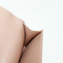 BOTTEGA VENETA INTRECCIATO Card Case Leather Beige Auth 161610V-15