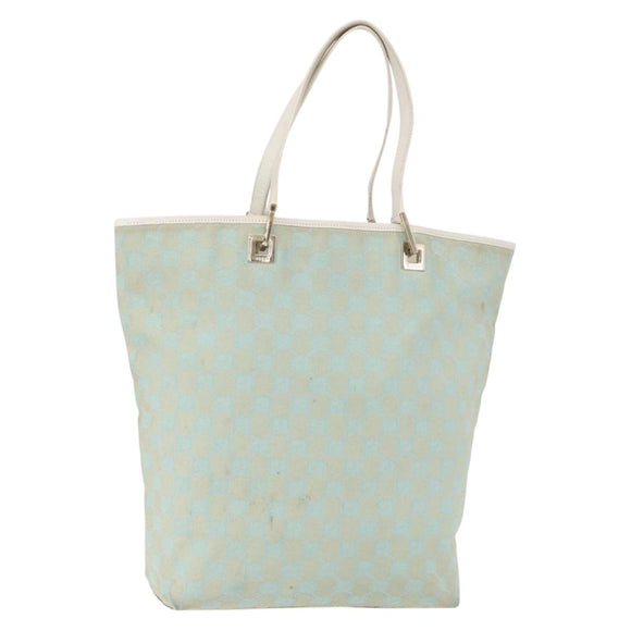 GUCCI GG Canvas Tote Bag Gold Light green 002 1098 1705 Auth 161613