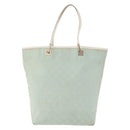 GUCCI GG Canvas Tote Bag Gold Light green 002 1098 1705 Auth 161613-2