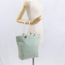 GUCCI GG Canvas Tote Bag Gold Light green 002 1098 1705 Auth 161613-22