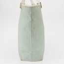 GUCCI GG Canvas Tote Bag Gold Light green 002 1098 1705 Auth 161613-4