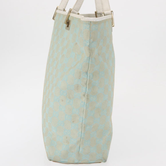 GUCCI GG Canvas Tote Bag Gold Light green 002 1098 1705 Auth 161613