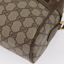 GUCCI GG Supreme Web Sherry Line Bag PVC Beige Gold 24 02 005 Auth 161616-12