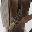 GUCCI GG Supreme Web Sherry Line Bag PVC Beige Gold 24 02 005 Auth 161616-15