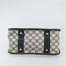 GUCCI GG Supreme Sherry Line Hand Bag PVC Navy Gold Auth 161618-9