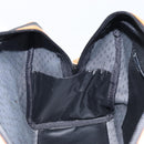 SAINT LAURENT Boston Bag PVC Black Gold Auth 161622-18
