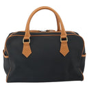 SAINT LAURENT Boston Bag PVC Black Gold Auth 161622-3