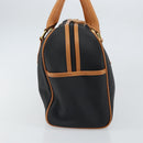 SAINT LAURENT Boston Bag PVC Black Gold Auth 161622-4
