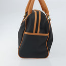 SAINT LAURENT Boston Bag PVC Black Gold Auth 161622-5