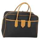 SAINT LAURENT Boston Bag PVC Black Gold Auth 161623-1