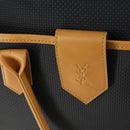 SAINT LAURENT Boston Bag PVC Black Gold Auth 161623-17