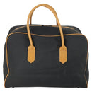 SAINT LAURENT Boston Bag PVC Black Gold Auth 161623-2