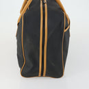 SAINT LAURENT Boston Bag PVC Black Gold Auth 161623-4
