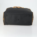 SAINT LAURENT Boston Bag PVC Black Gold Auth 161623-5