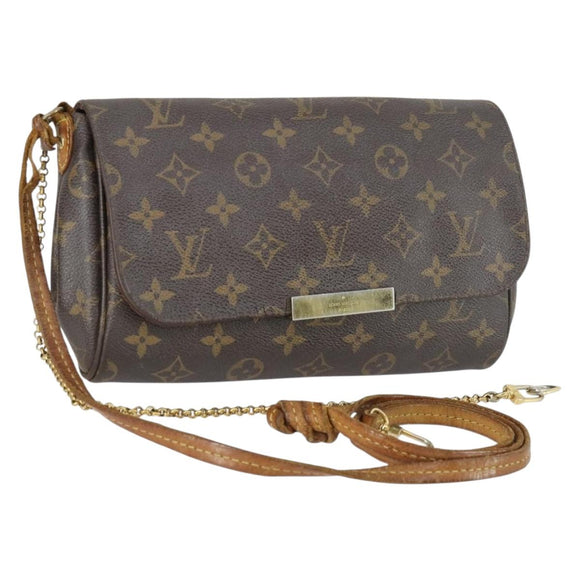 LOUIS VUITTON Monogram Favorit PM Shoulder Bag 2way M40717 LV Auth 161625