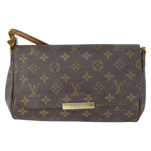 LOUIS VUITTON Monogram Favorit PM Shoulder Bag 2way M40717 LV Auth 161625