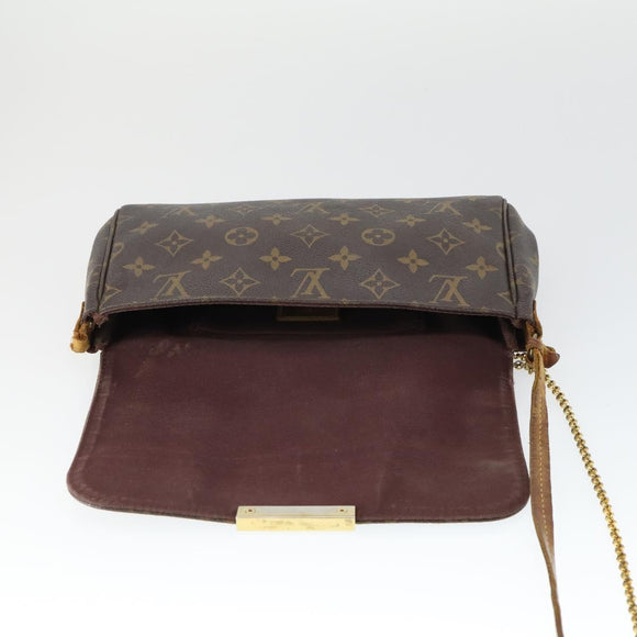 LOUIS VUITTON Monogram Favorit PM Shoulder Bag 2way M40717 LV Auth 161625