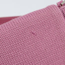 PRADA Shoulder Bag knitted Fabrics Pink Silver Auth 161630-15