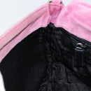 PRADA Shoulder Bag knitted Fabrics Pink Silver Auth 161630-21