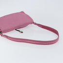 PRADA Shoulder Bag knitted Fabrics Pink Silver Auth 161630-7