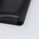 BALENCIAGA Compact Wallet Leather Black Auth 161631-15