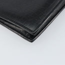 BALENCIAGA Compact Wallet Leather Black Auth 161631-16