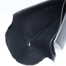 BALENCIAGA Compact Wallet Leather Black Auth 161631-9