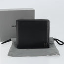 BALENCIAGA Compact Wallet Leather Black Auth 161631-12
