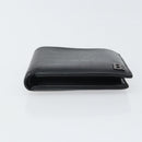 BALENCIAGA Compact Wallet Leather Black Auth 161631-6
