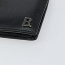 BALENCIAGA Compact Wallet Leather Black Auth 161631-7