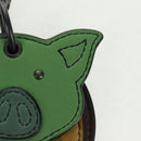 BOTTEGA VENETA INTRECCIATO Key Holder Leather Brown Auth 161632V-3