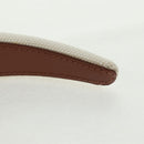 BURBERRY Hair Band Canvas White Auth 161636V-10