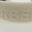 BURBERRY Hair Band Canvas White Auth 161636V-12